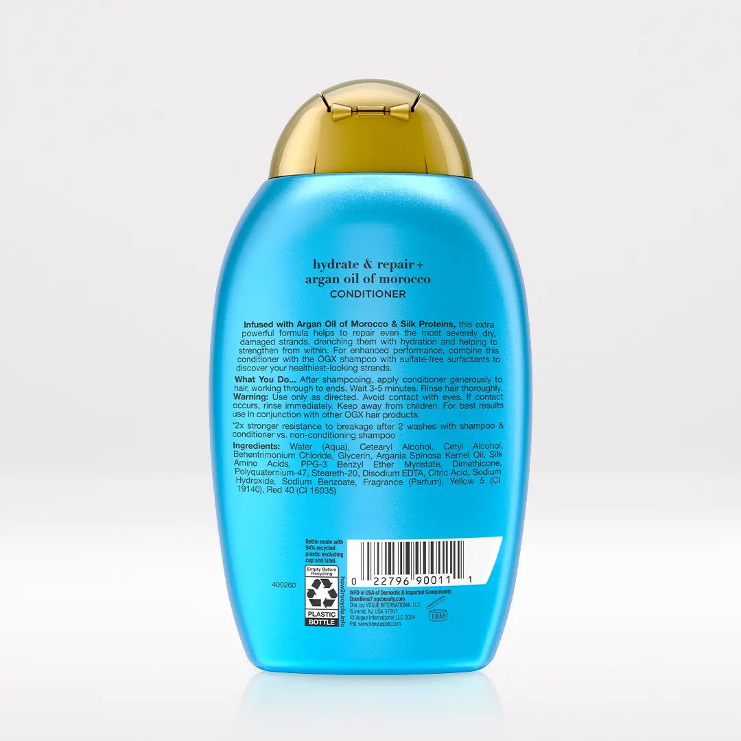 Argan Oil of Morocco Conditioner 13oz Back of Packaging