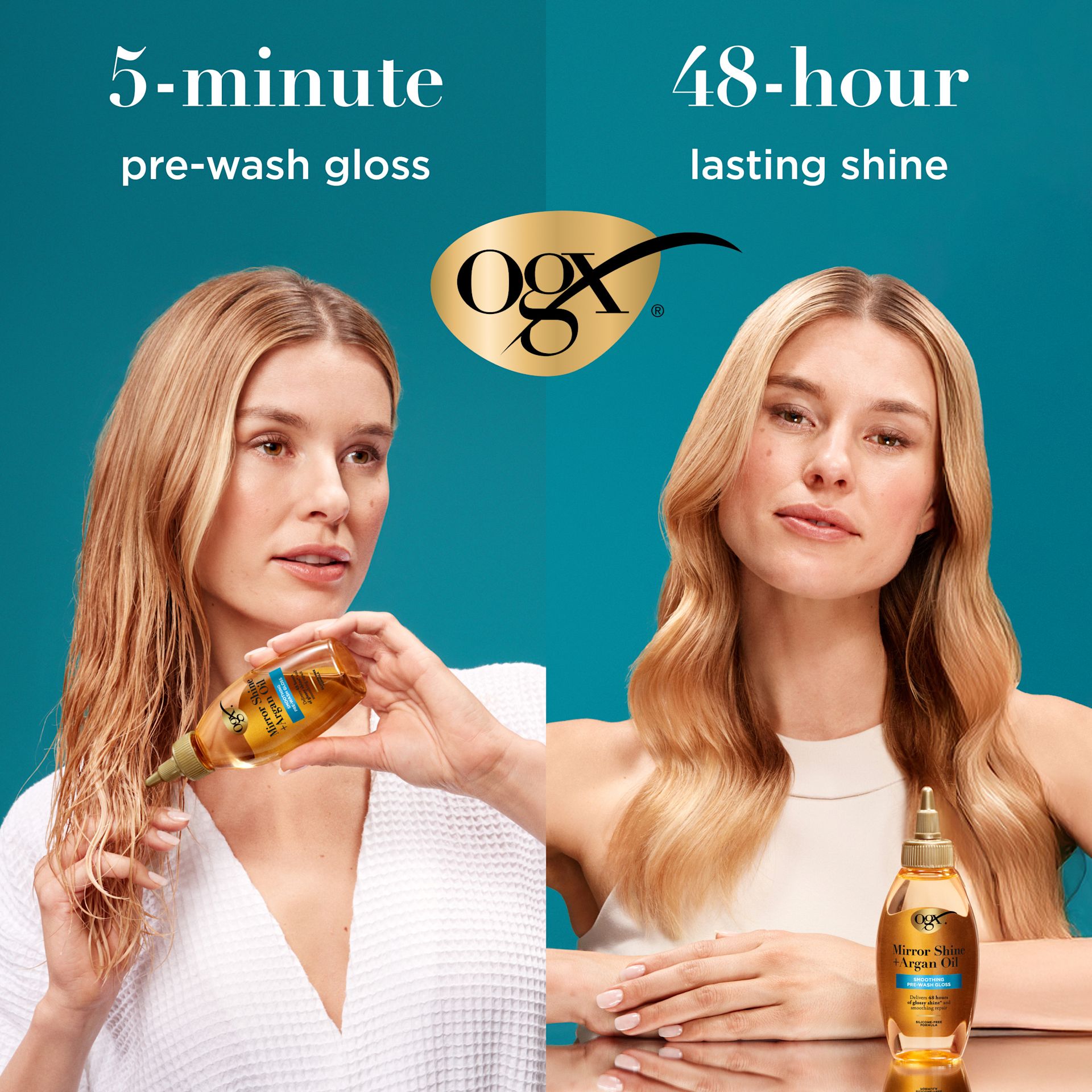 5-minute pre-wash gloss and 48-hour lasting shine