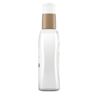 Side view of Coconut Milk Anti-Breakage Serum bottle showing clear container and gold pump