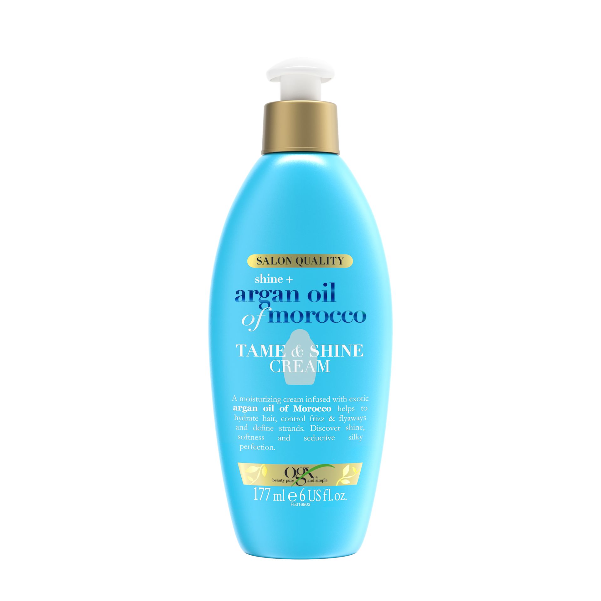 OGX Shine+ Argan Oil of Morocco Tame & Shine Cream 177ml | OGX® Beauty