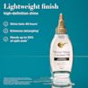 lightweight finish high definition shine. shine lasts 48 hours, enhances detangling, mends up to 50% of split ends