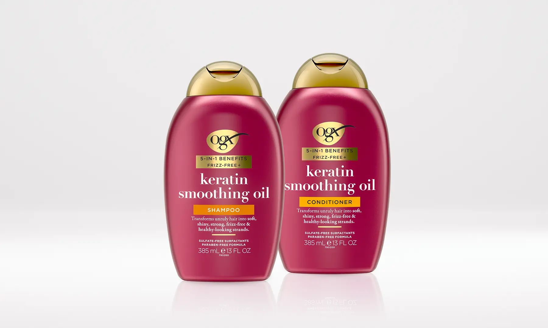 OGX® Keratin Smoothing Oil 5-in-1 Benefits Product line