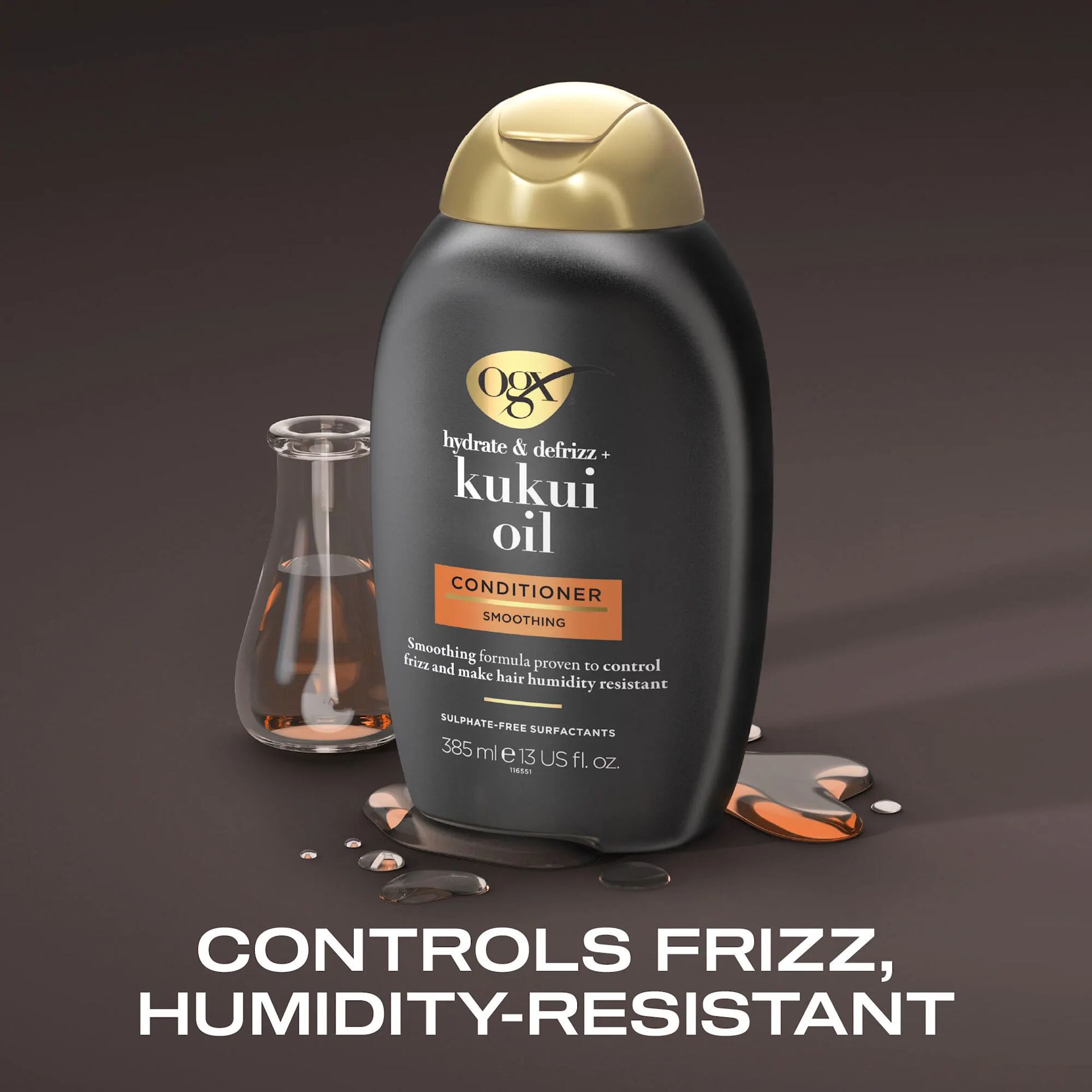 OGX Hydrate & Defrizz+ Kukui Oil Conditioner 385ml