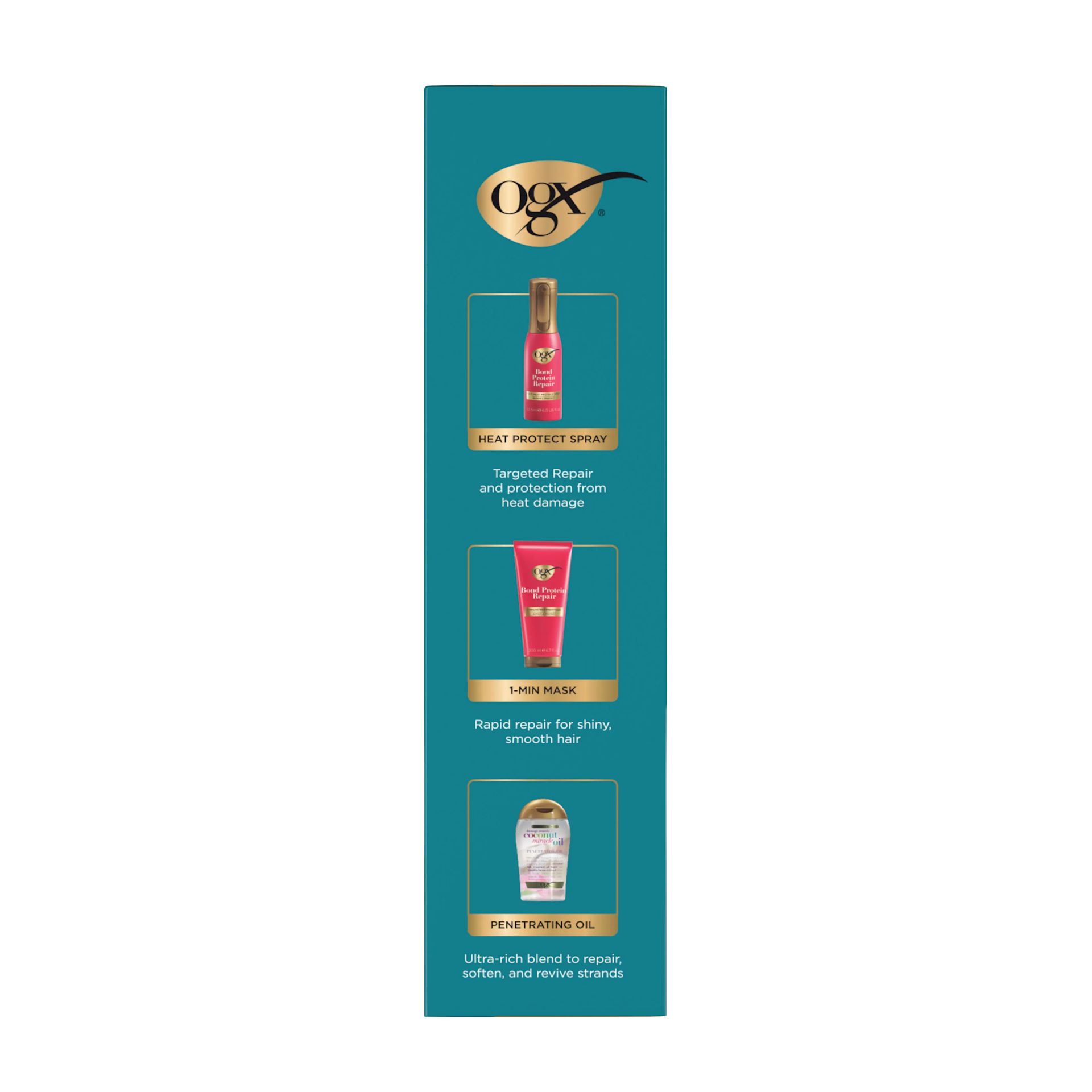 Abbey Yung Favorites Hair Repair & Protection Set includes Heat protect Spray, 1-Min Mask and Penetrating Oil