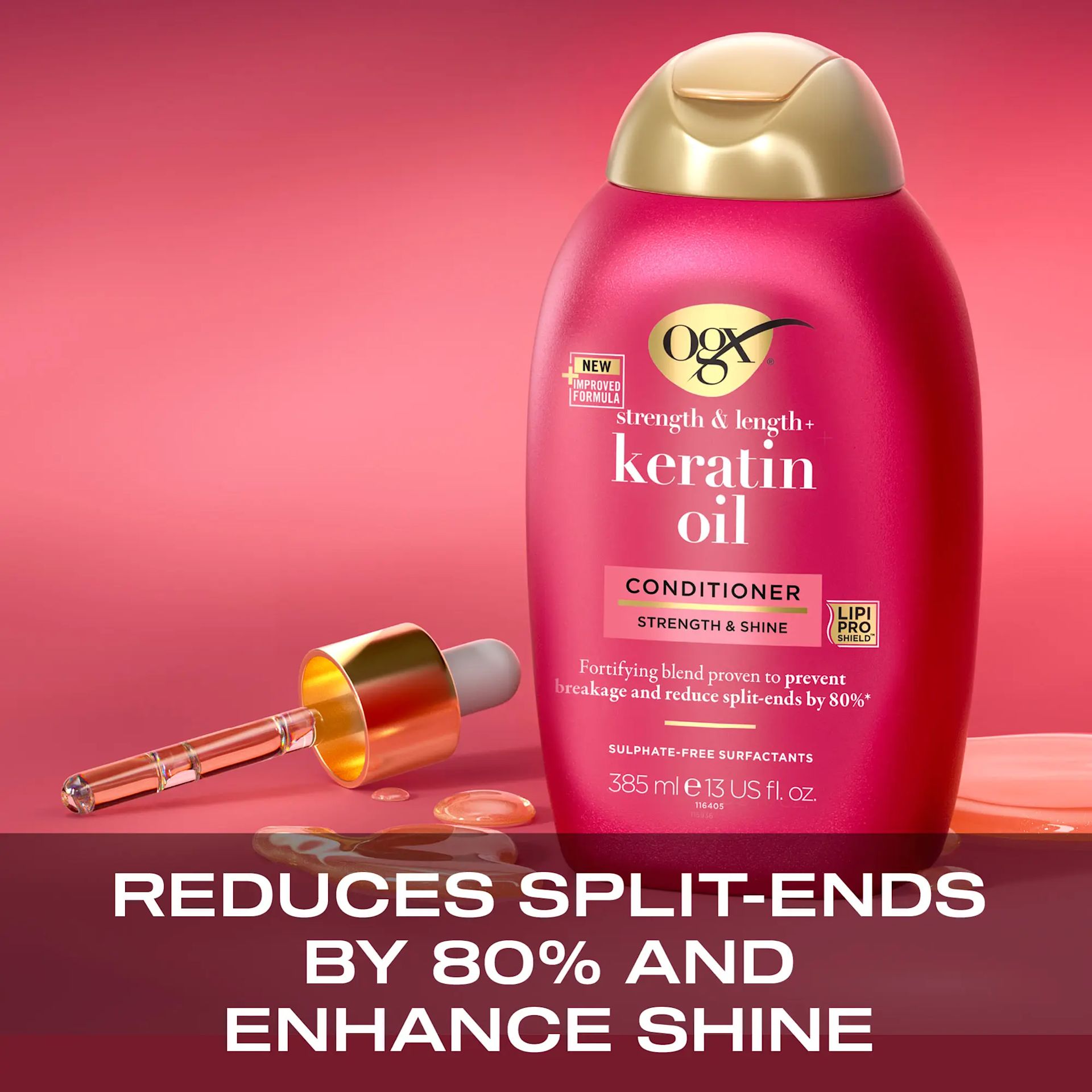 OGX Anti-Breakage Keratin Conditioner for Dry Hair, 385ml