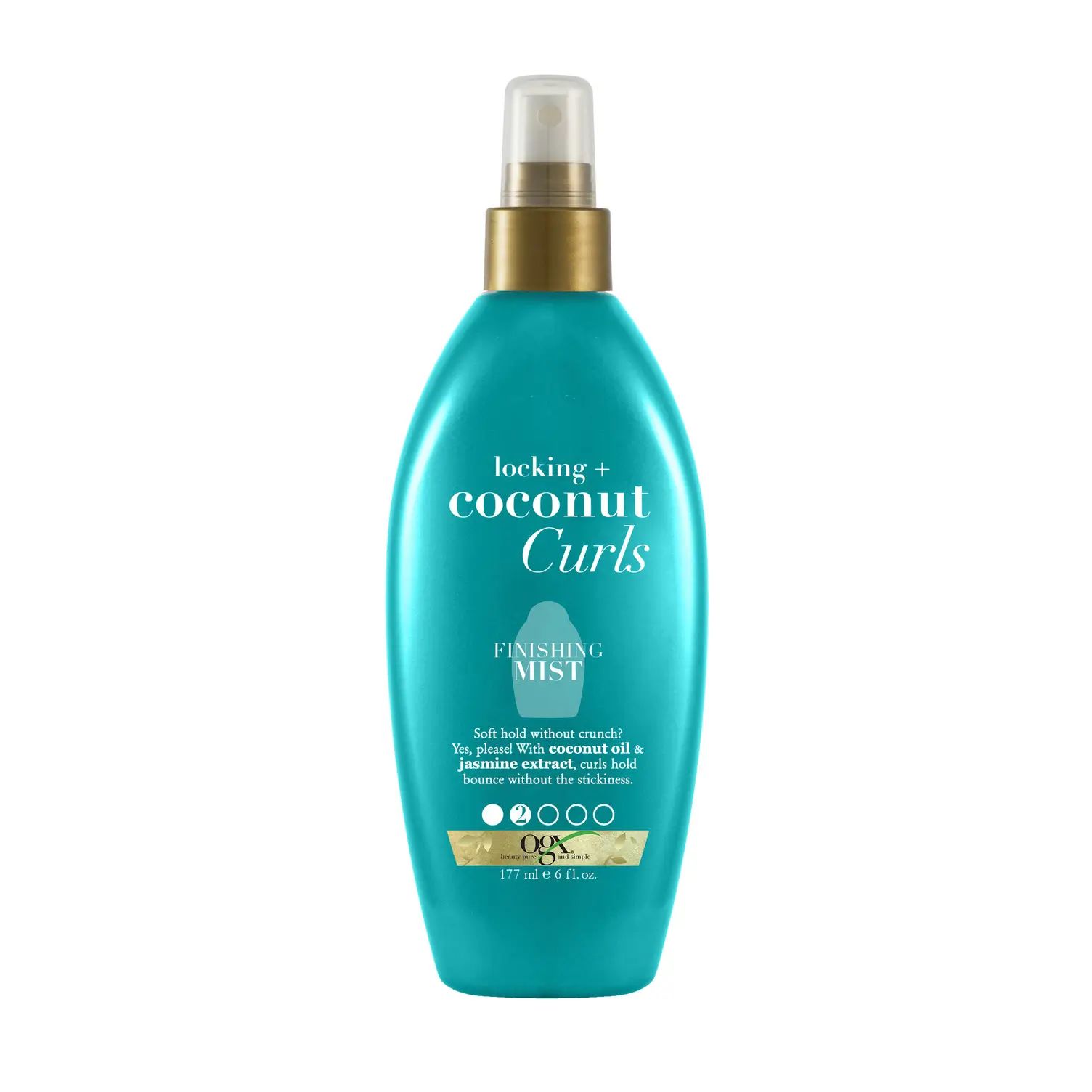 Coconut Curls Finishing Mist Front of Packaging
