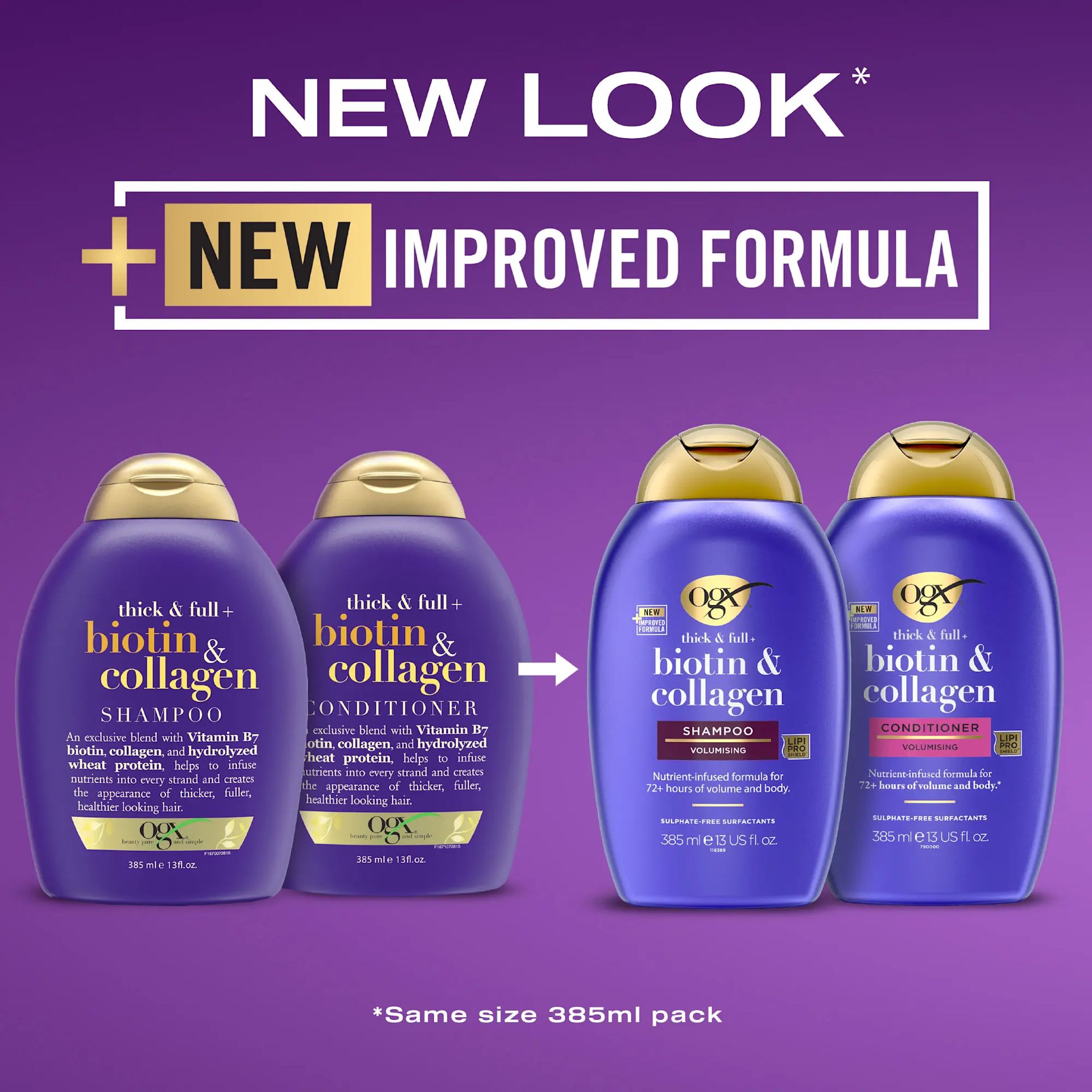OGX Thick & Full+ Biotin & Collagen Conditioner 385ml  | OGX® Beauty