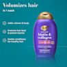 Volumizes hair in 1 wash. Adds volume & body, protects hair lipid & protein barrier, conditions for healthy hair.