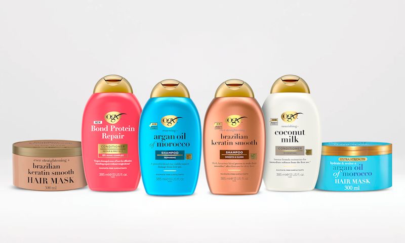 Campús, acondicionadores y mascarillas OGX