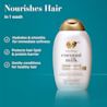 Nourishes hair in 1 wash. Hydrates and smooths for immediate softness, protects hair lipid & protein barrier, cleases for healthy hair.