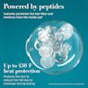 Powered by peptides. Up to 450 °F heat protection. Protects the hair to reduce hair fall due to breakage during styling