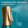 Continuous fine mist spray for weightless thickening. Fine mist for even coverage