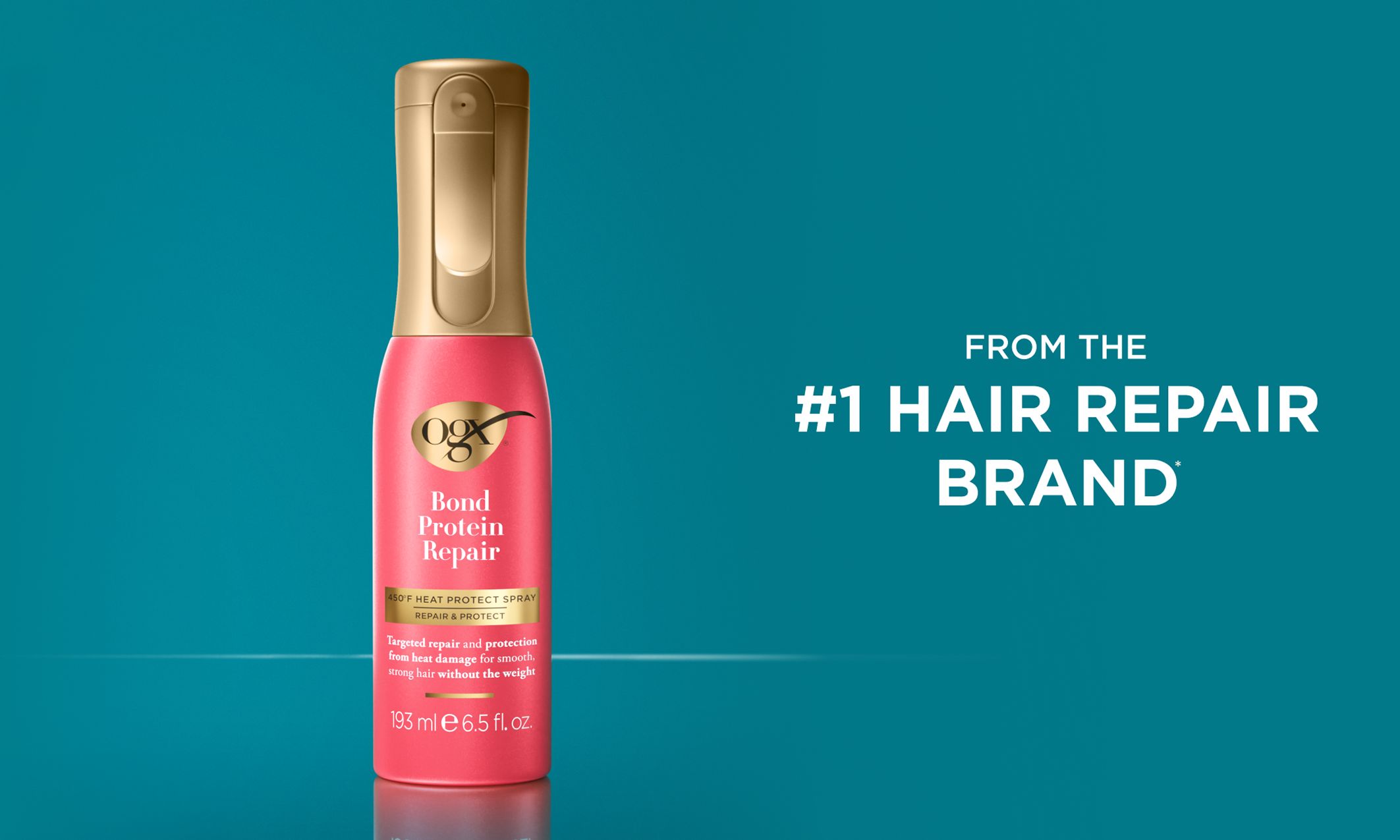 Bond Protein Repair 450°F Heat Protect Spray Formulated without: Dyes and Parabens