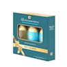 OGX® Argan Oil of Morocco travel size set box angled front right showing three mini bottles
