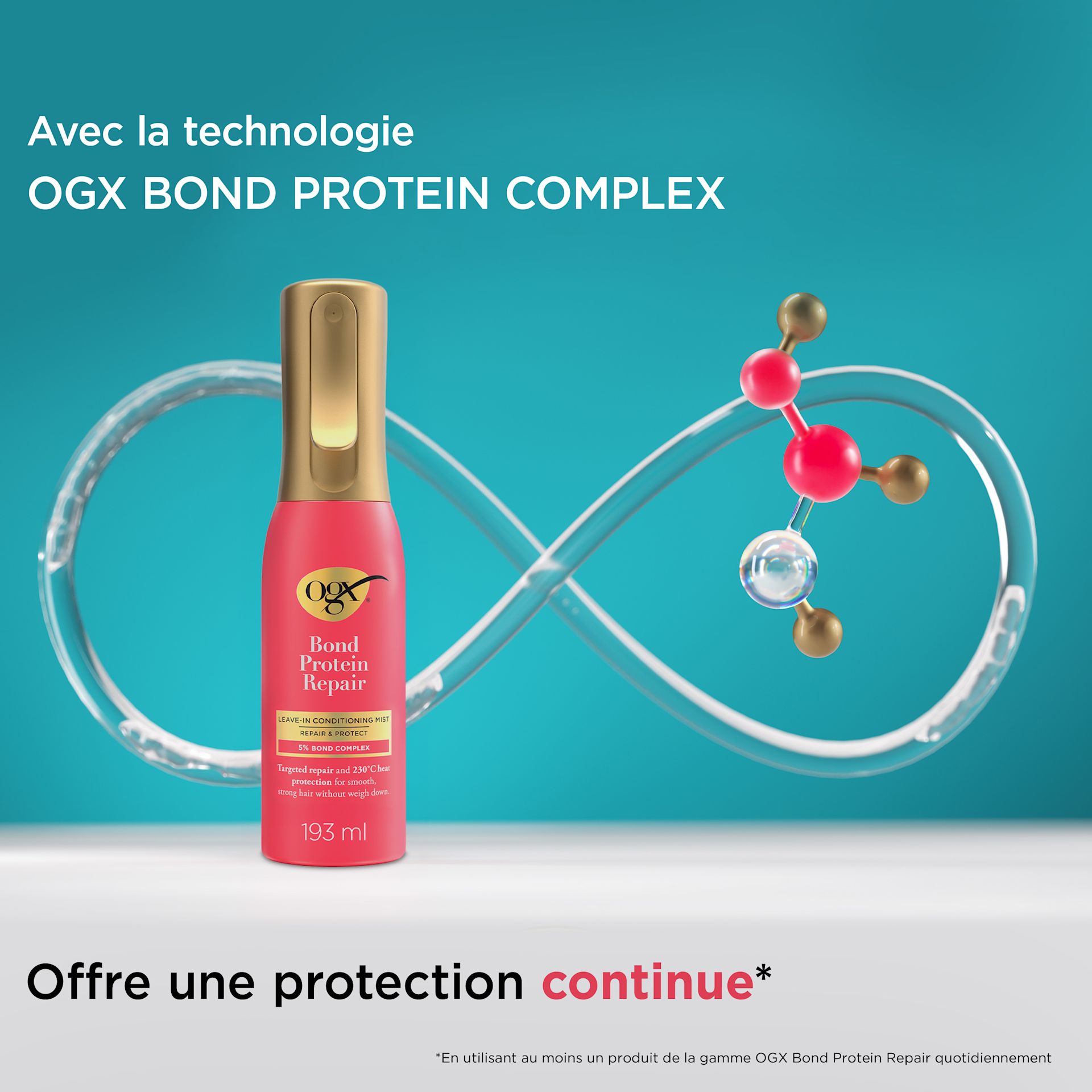 OGX EMEA FR 3574661831435 OGX Bond Protein Heat Protect Spray 193ml SI04 THUMB