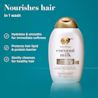 Nourishes hair in 1 wash. Hydrates and smooths for immediate softness, protects hair lipid & protein barrier, cleanses for healthy hair.