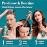 Enhanced digital image of OGX® ProGrowth + Peptide Scalp Serum 10mL bottle next to its packaging