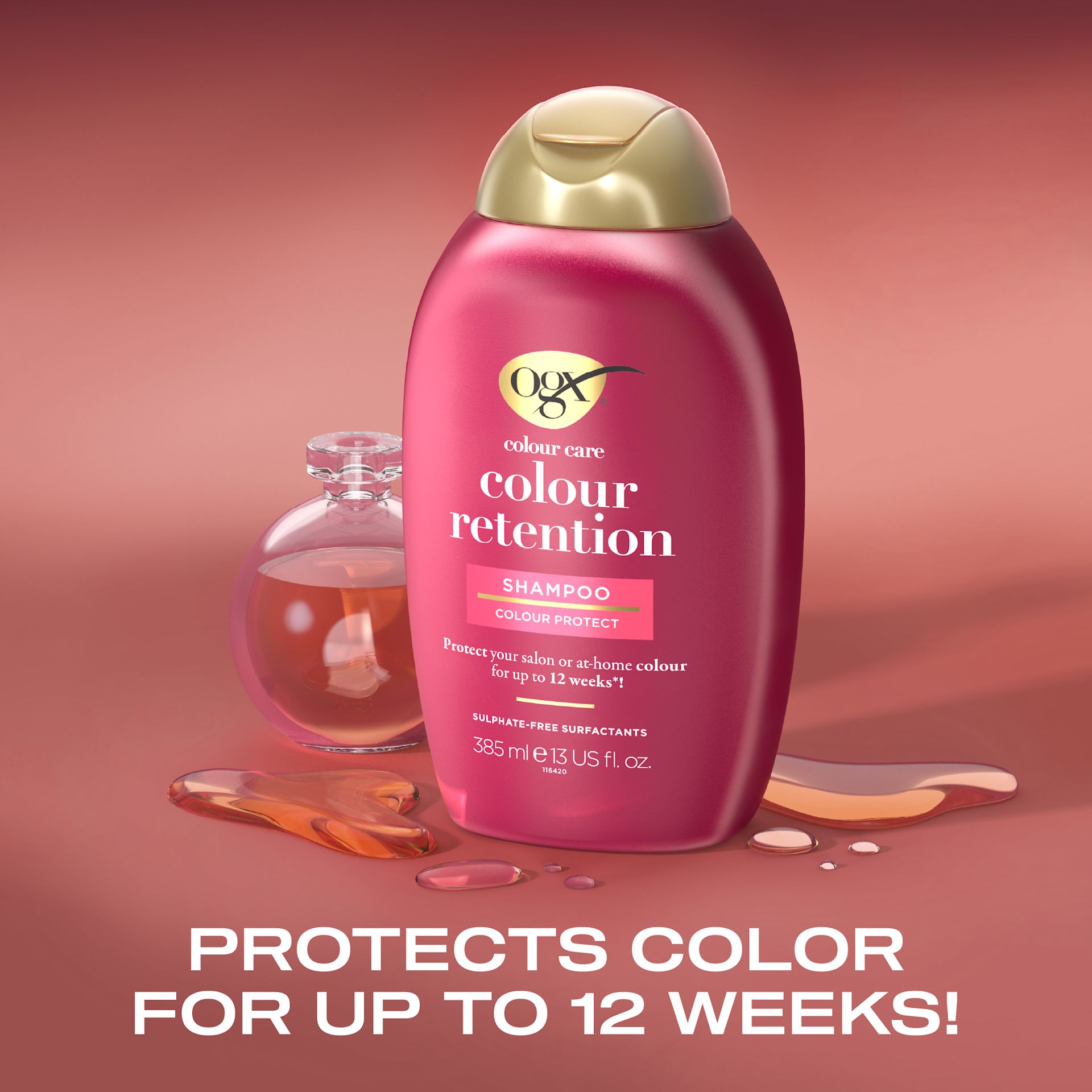 OGX Colour Care Colour Retention Shampoo 385ml | OGX® Beauty