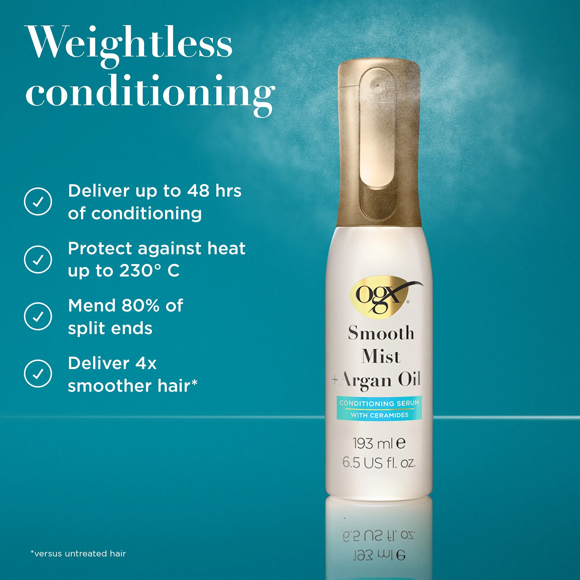 OGX EMEA UK Mist Arg Oil Condit Serum Ceramide 193ml SI03