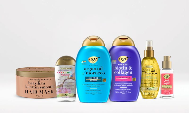 Bodegón de productos de OGX