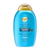 Vue de face shampooing régénérant + huile d’argan du Maroc OGX®, 385 ml, bouteille compressible