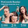 Image numérique améliorée du shampooing purifiant OGX® ProGrowth + Peptide, flacon de 385 ml.