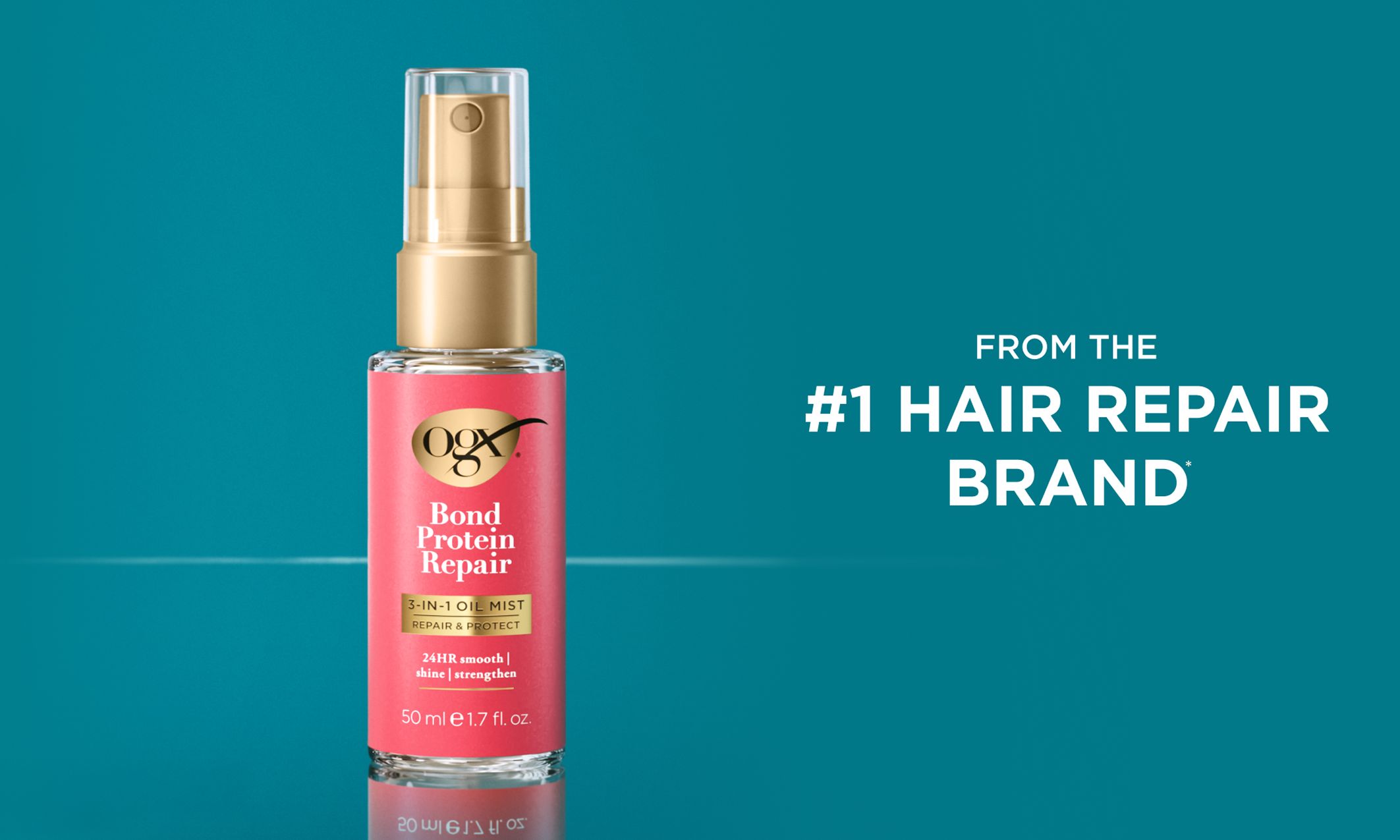Bond Protein Repair 3-in-1 Oil Mist Formulated without: Dyes and Parabens