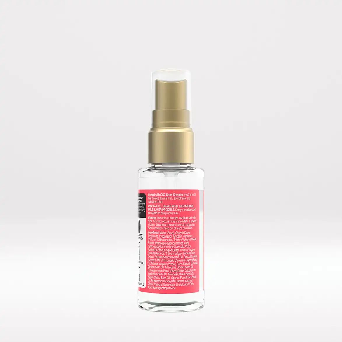 Bond Protein Repair 3-in-1 Oil Mist Back of Packaging 