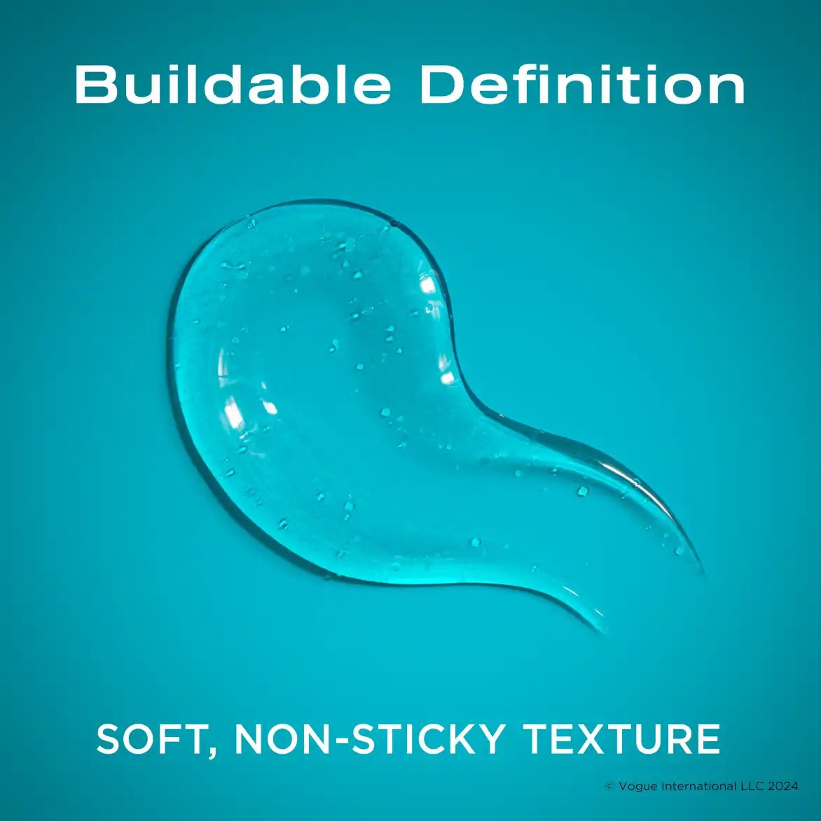 Touchable Hold Gel Goop Texture Image showing formulation and consistency of soft non-sticky gel