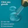 Click into growth. 1 click = 1 drop. Targeted root application. Precise dosing system