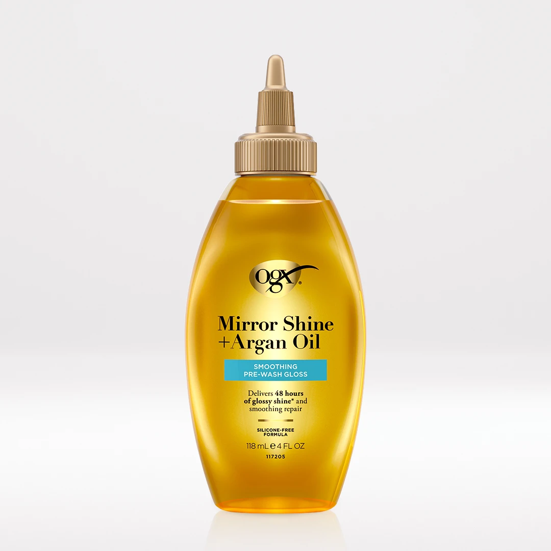 Mirror Shine + Argan Oil Pre Wash Gloss | OGX® Beauty