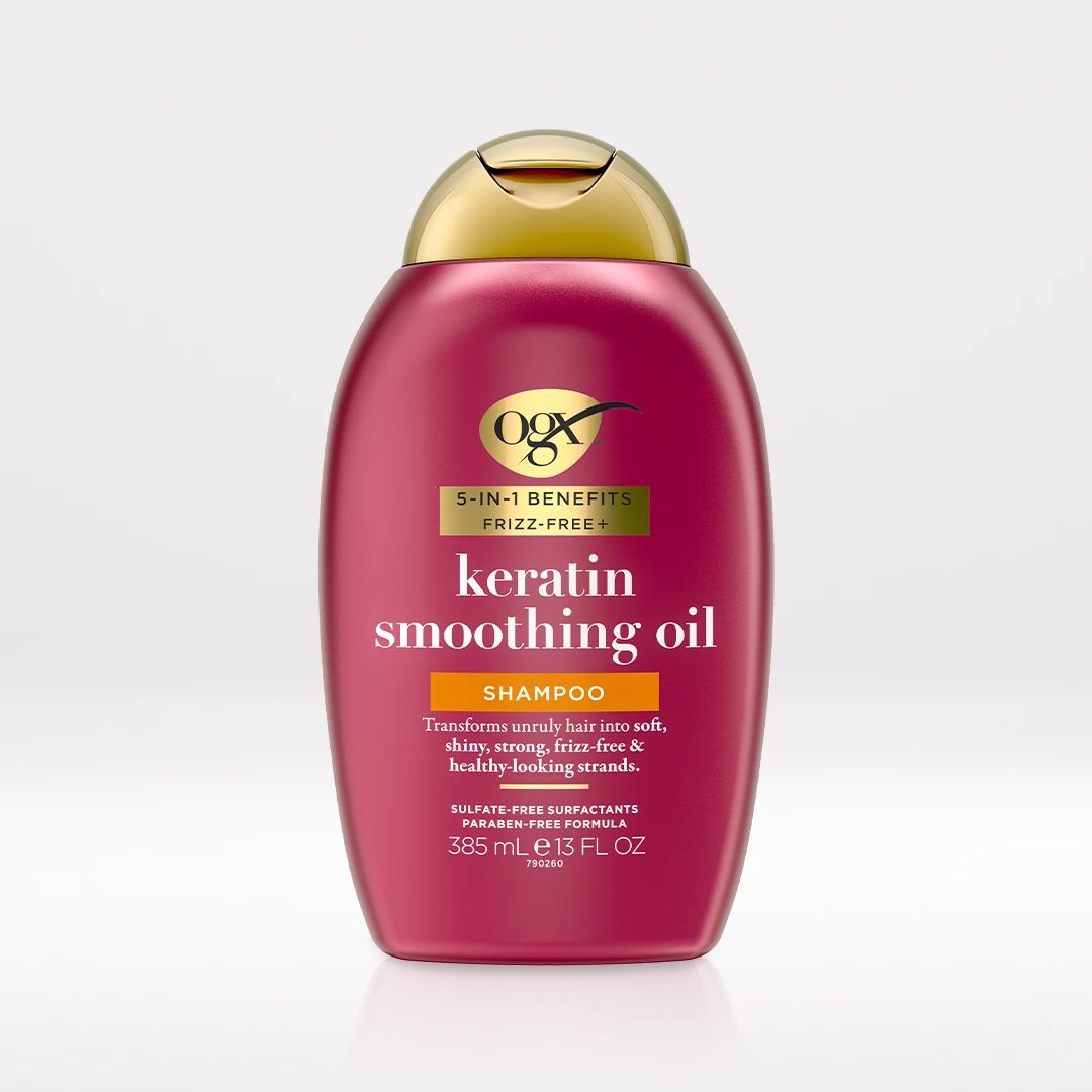 Keratin Smoothing Oil Shampoo 13oz Front of Packaging