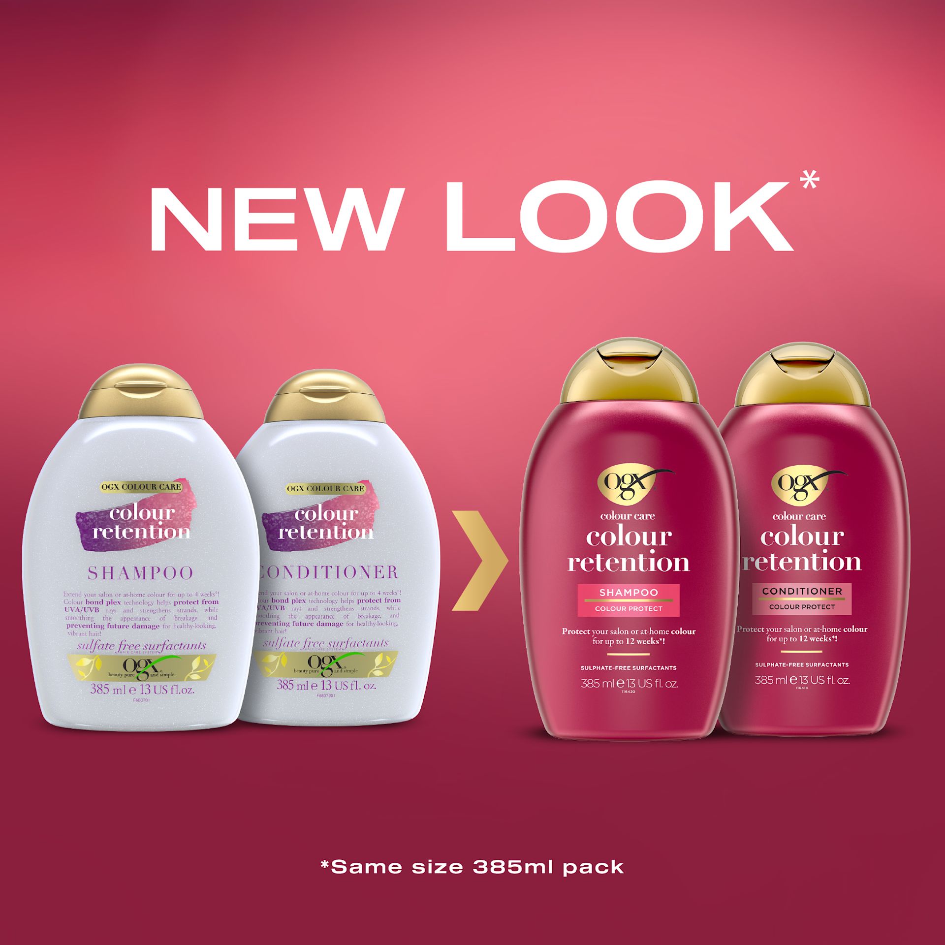 OGX Colour Care Colour Retention Shampoo 385ml | OGX® Beauty