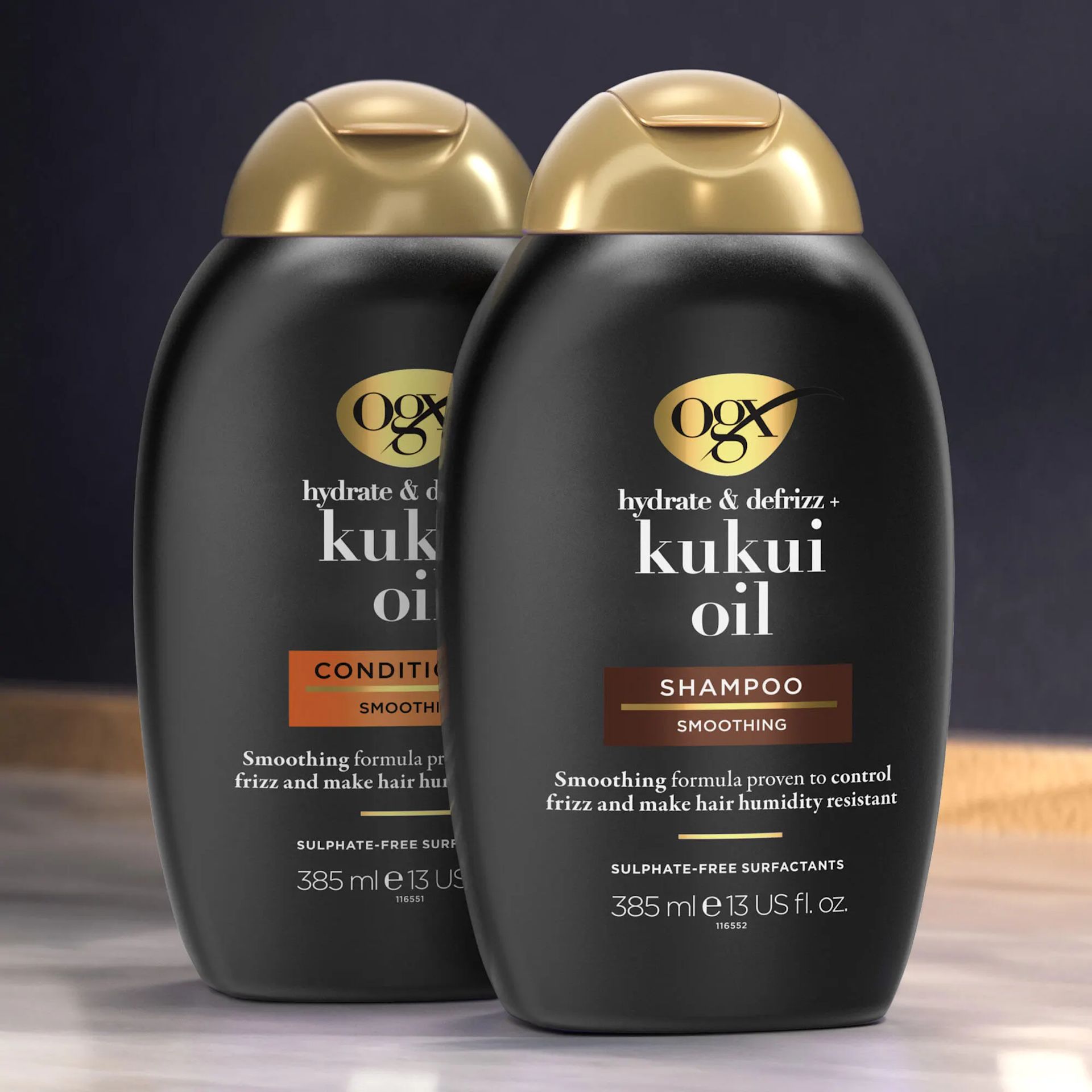 OGX Hydrate & Defrizz+ Kukui Oil Conditioner 385ml