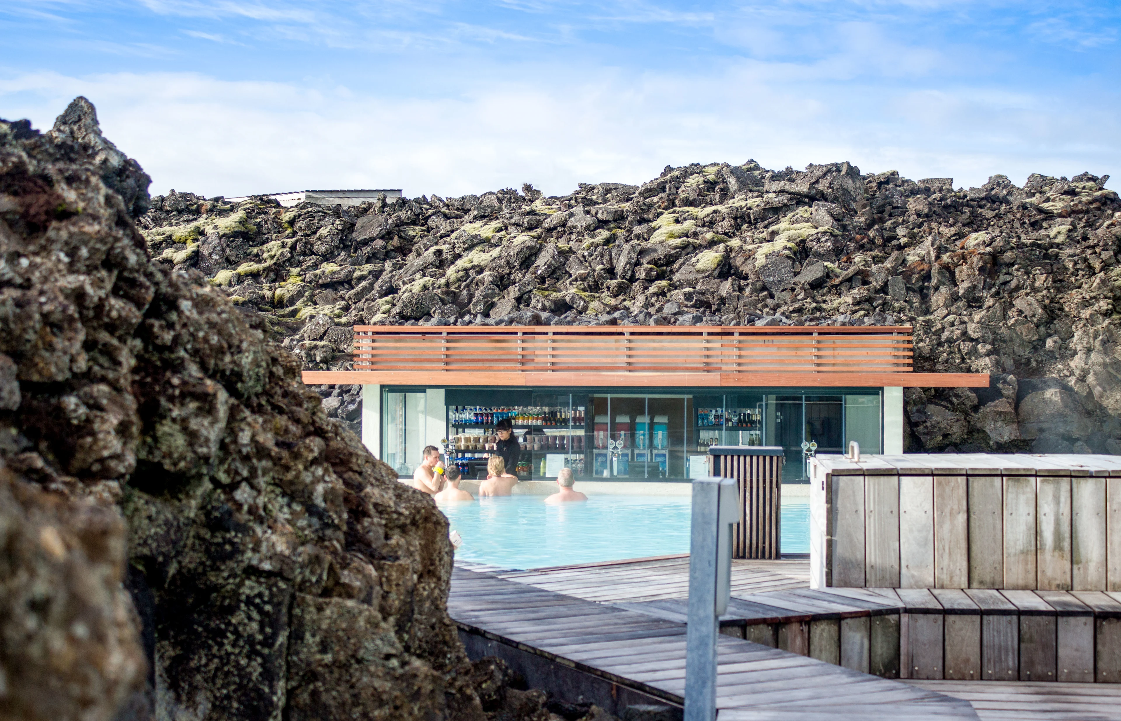 In-water bar in the Blue Lagoon