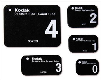 Photograph showing different sizes of Indirect PSP Sensors.