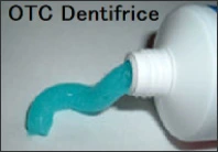 Photograph depicting fluoridation of over-the-counter toothpaste/dentifrice