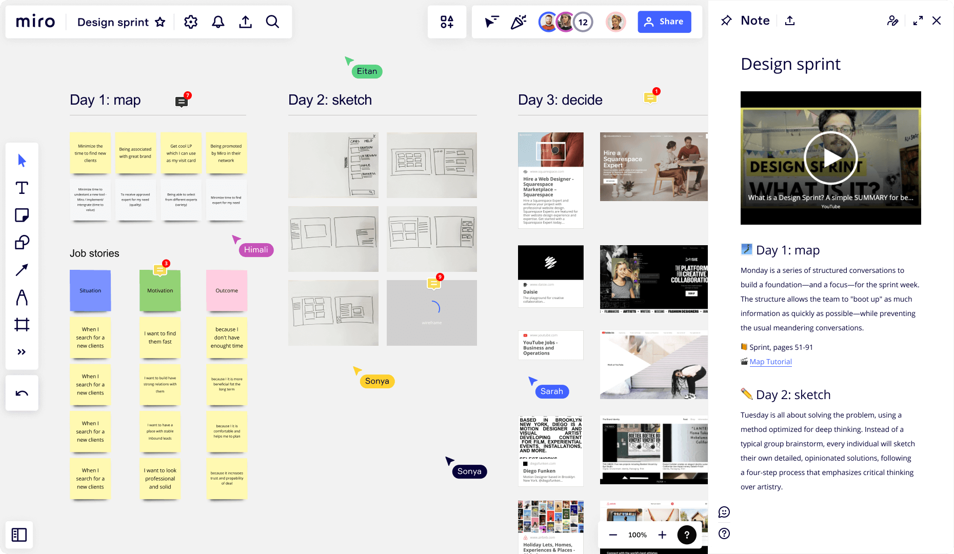 Design sprint inspiration