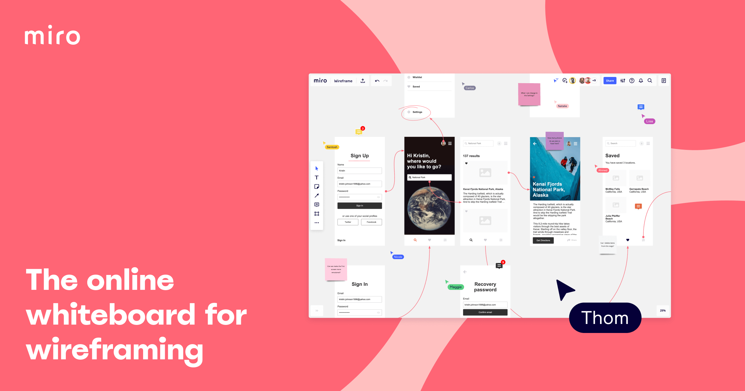모든 디자인을 위한 온라인 와이어프레임 | Miro