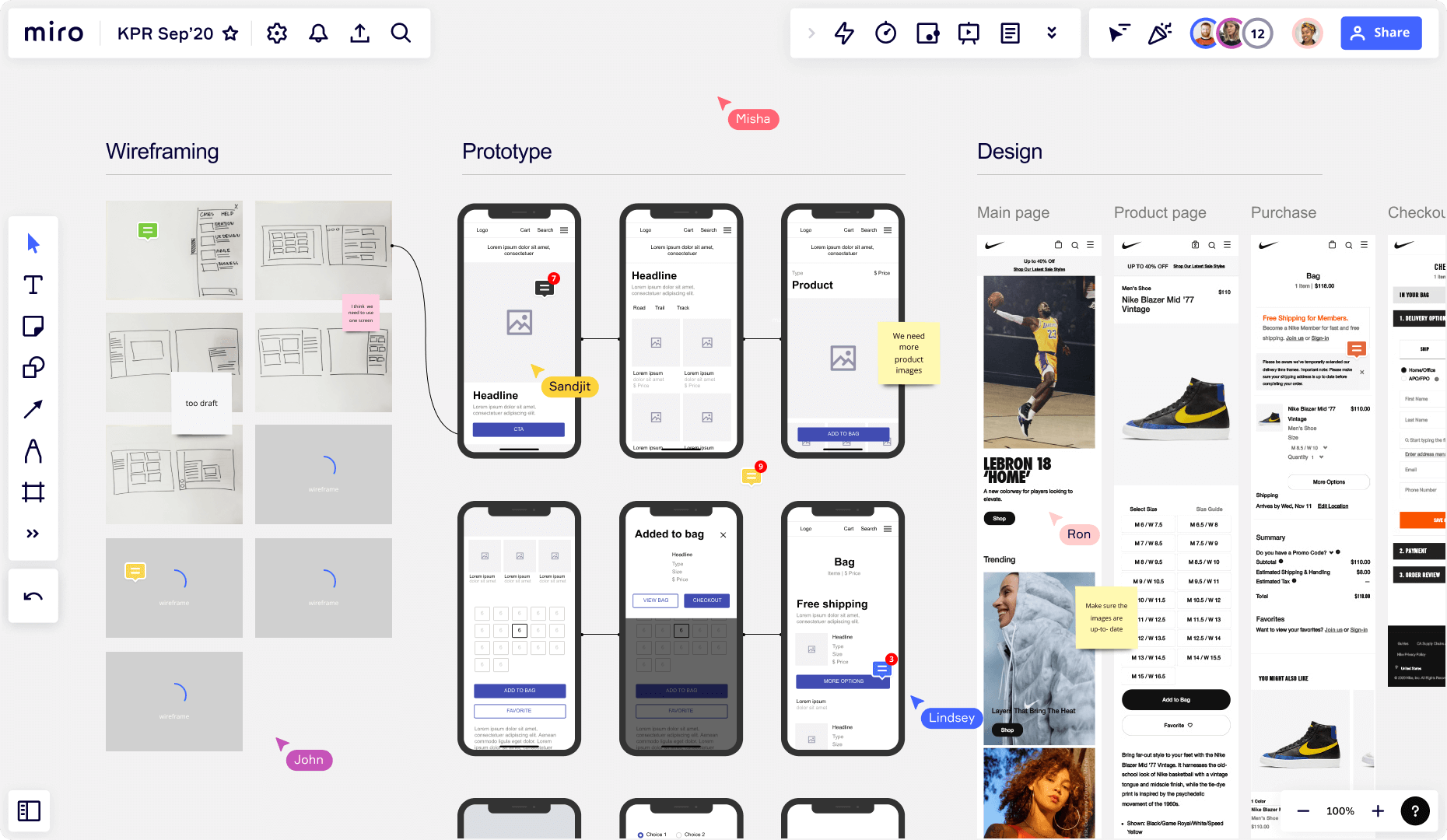 Wireframing inspiration