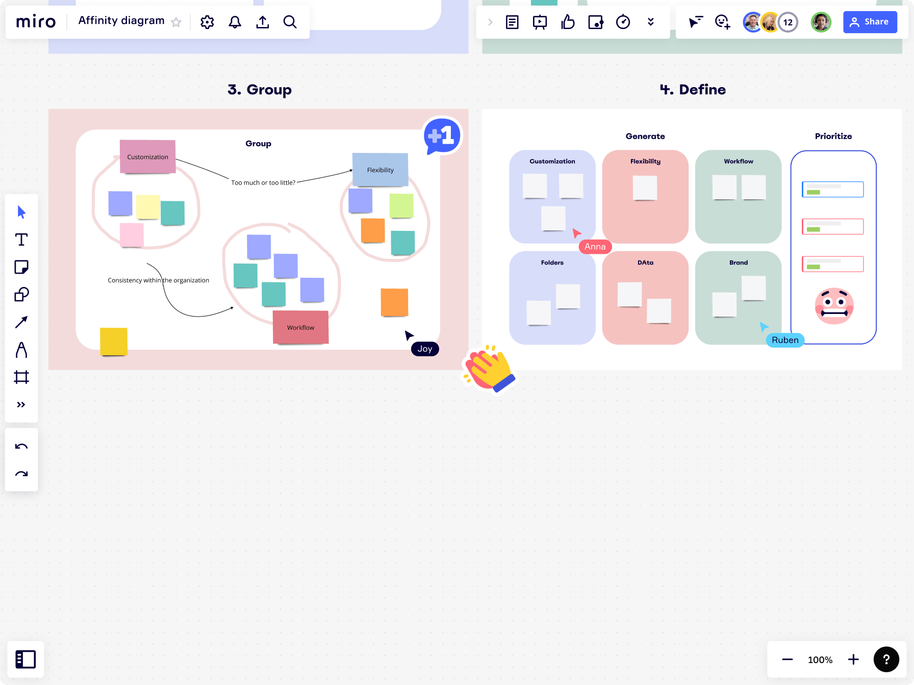 Affinity Diagram Tool Miro - Affinity Diagram Tool Xxl Sub Use Case EN