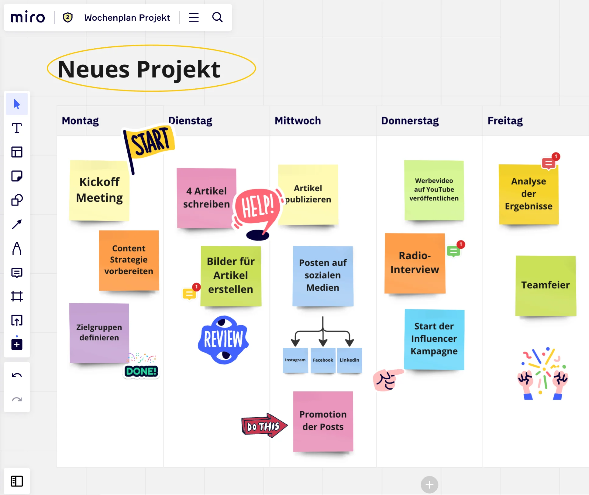 so erstellst du einen Wochenplan