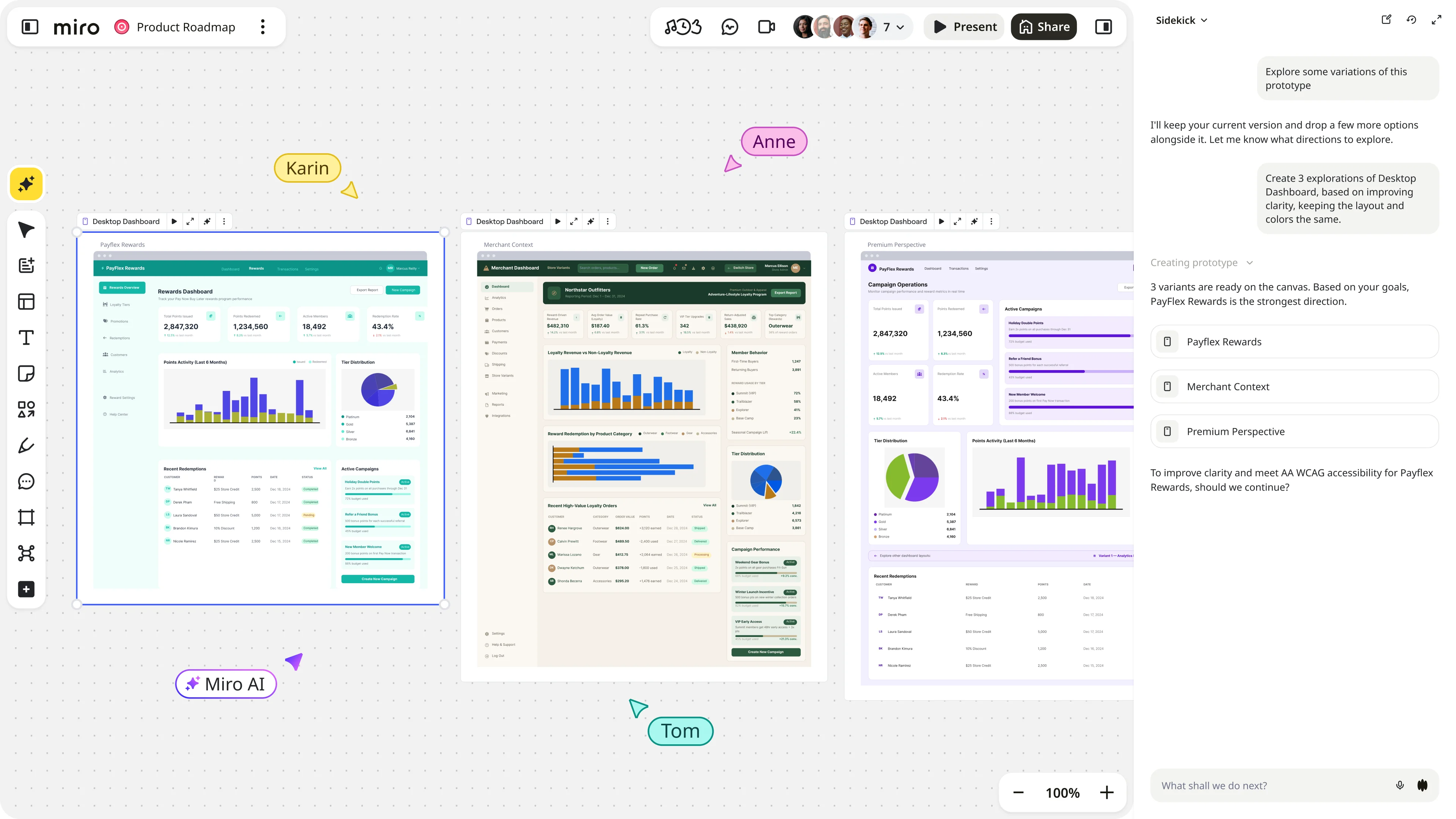 Product Management Bento Prototypes
