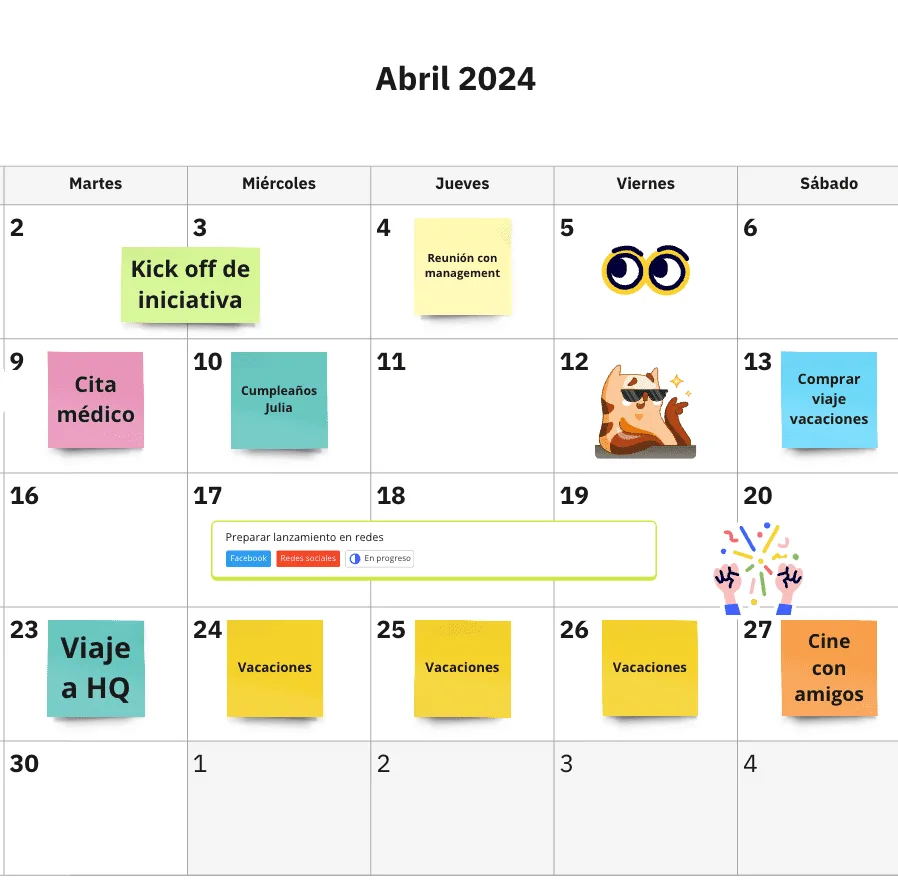 4月カレンダーの作り方についての画像