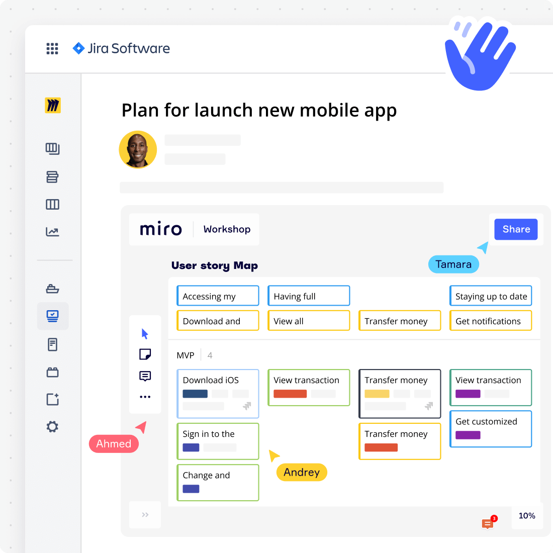 Интеграция Miro с Atlassian | Интеграция Miro с Jira, Trello и Confluence |  Miro