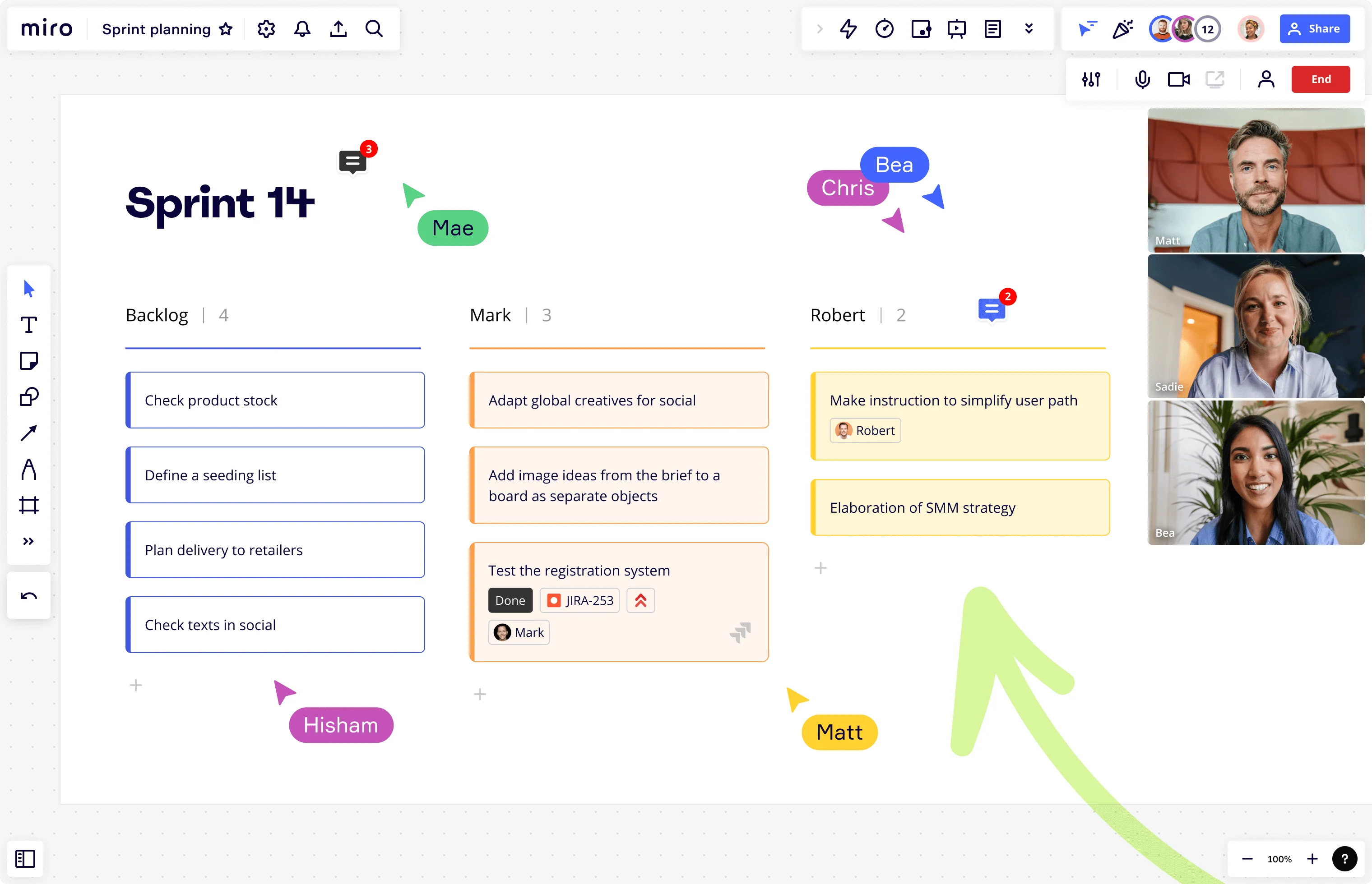 Sprint Planning in Miro