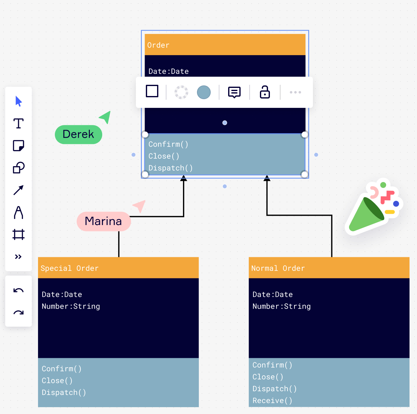 Построение диаграммы классов