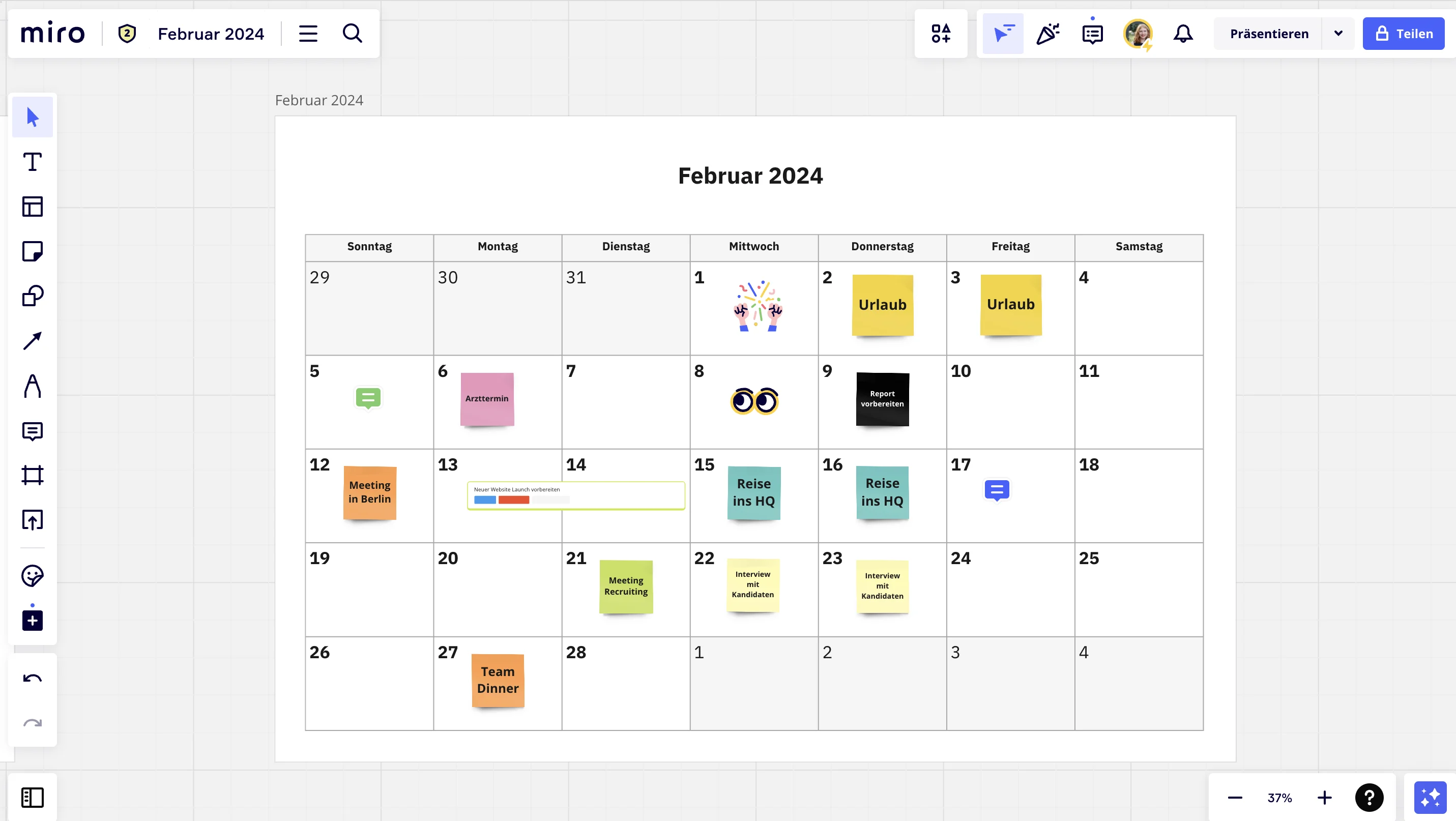 Kalender Februar 2024