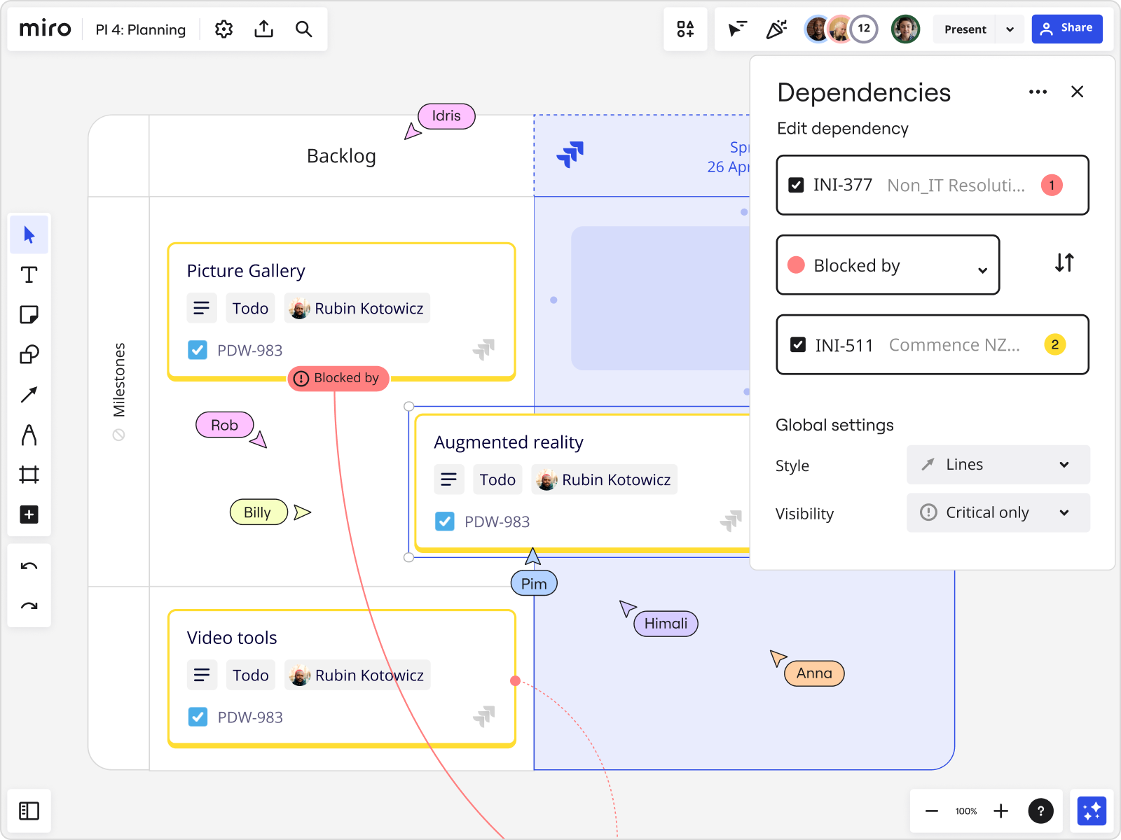 L Miro online whiteboard