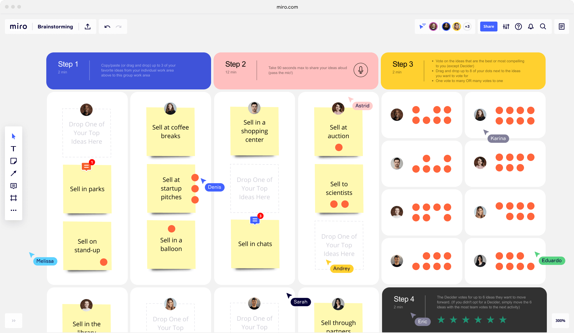 Miro User Flow Template